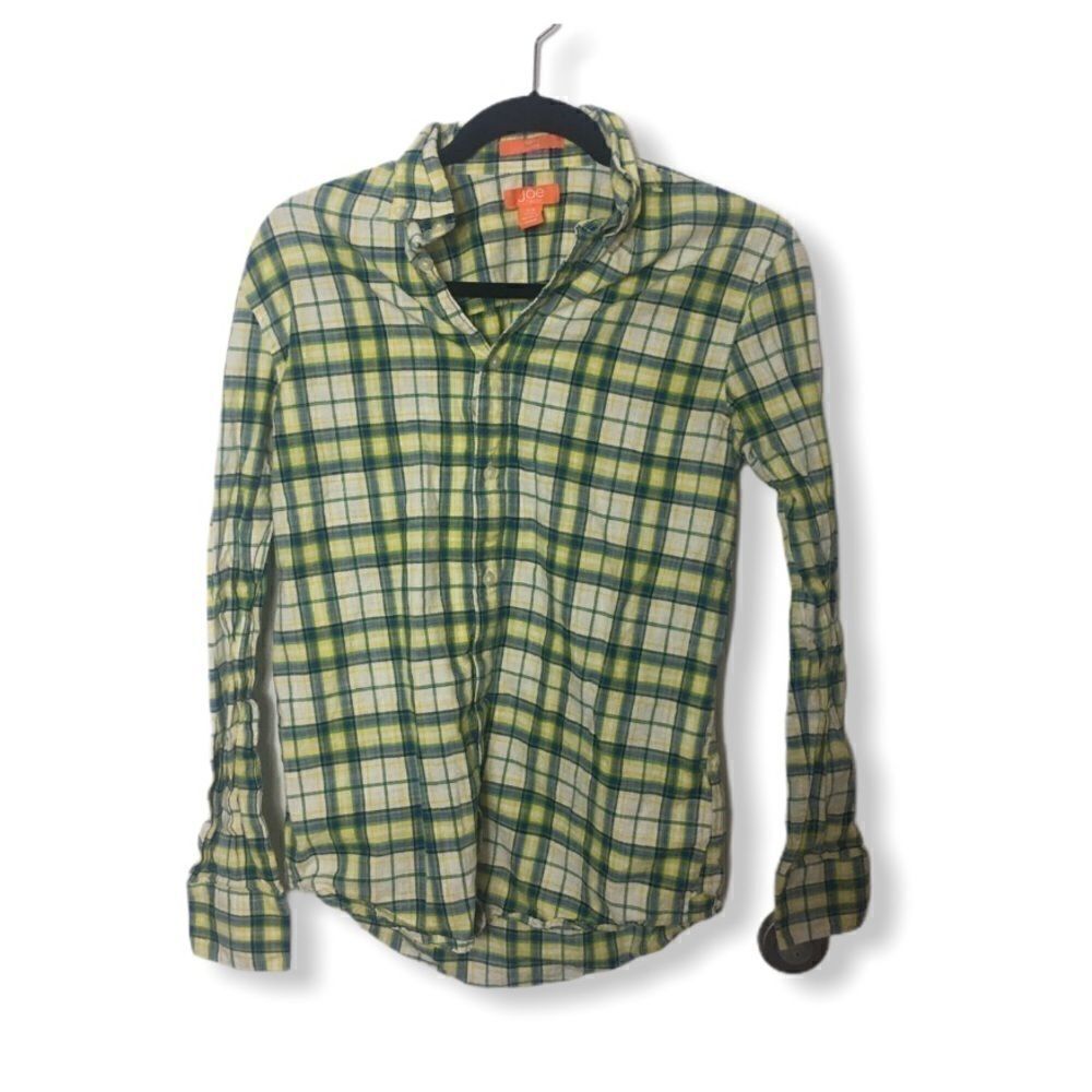 Joe Fresh SZ S button down plaid shirt